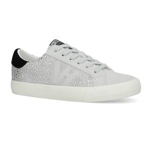 Vintage Havana Starter Rhinestone Multi Low Top Sneakers Grey Black Womens 7 NEW